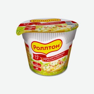 Пюре картофельное Роллтон говядина 40гр стакан