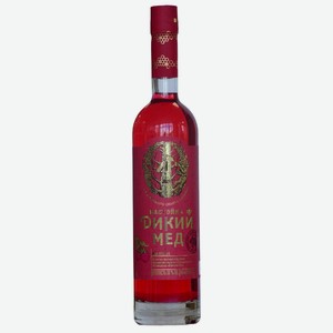Настойка полусладкая Дикий мед со вкусом малины 30% 0,5л Россия