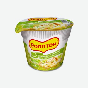 Пюре картофельное Роллтон курица 40гр стакан (Роллтон)