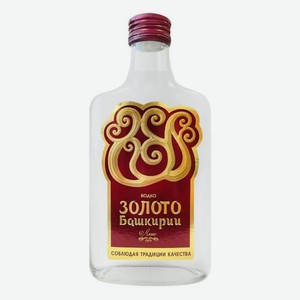 Водка Золото Башкирии Люкс 40% 0,25л Охота