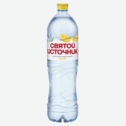 Вода питьевая Святой Источник со вкусом лимона негазированная 1,5 л ПЭТ
