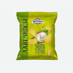 Снеки  ОВАЛ  20г CHIPS LITE Сметана и лук