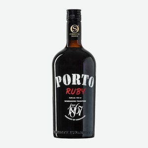 Портвейн 1867 Руби Вино Крепленое Десертное Красное 0.75л
