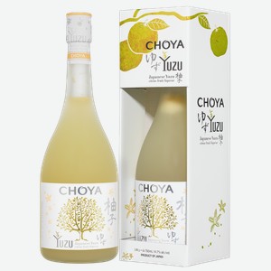 Ликер Choya Yuzu в подарочной упаковке 0.75 л