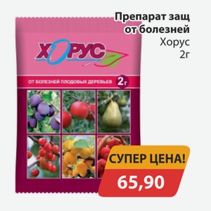Препарат защ от болезней Хорус 2г