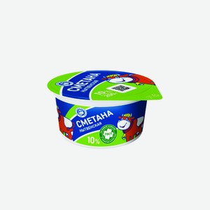 Сметана 10% стакан 200гр Нытва БЗМЖ