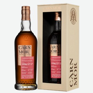 Виски Carn Mor Single Malt Glen Grant 1996 Cask Strength в подарочной упаковке 0.7 л
