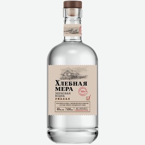Водка  Хлебная Мера  Ржаная, 500 мл