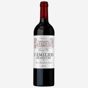 Вино красное Ginestet Grand Vin de Saint-Emilion Grand Cru AOC 2015 0.75 л