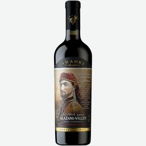 Вино Akauri Alazani-Valley красное полусладкое, 0.75 л