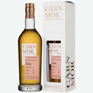 Виски Carn Mor Single Malt Strathmill 2016 Single Cask в подарочной упаковке 0.7 л