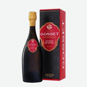 Шампанское Gosset Grande Reserve Brut в подарочной упаковке 0.75 л