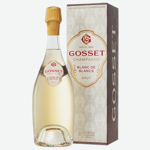 Шампанское Gosset Grand Blanc de Blancs Brut в подарочной упаковке 0.75 л