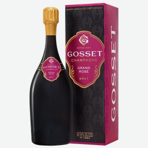 Шампанское Gosset Grand Rose Brut в подарочной упаковке 1.5 л