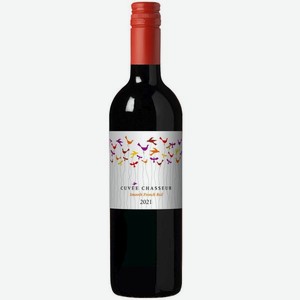 Вино Кюве Шассер IGP Languedoc-Roussillon Красное Сухое 0.75л