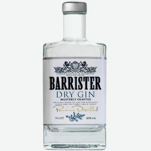 Джин Barrister Dry 40% 0,7л А,1,2,6