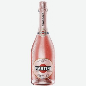 Вино игристое Мартини Просекко Розе розовое сухое 11,5% 0,75л А,1,2