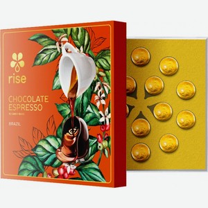 Шоколад  Райз  Бразилия, шоколадные конфеты с кофейной начинкой, 15 шт.,