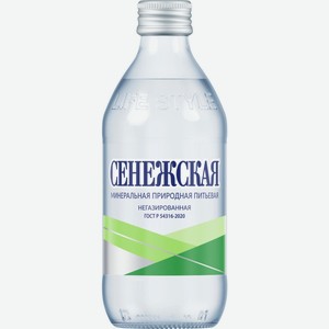 Вода  Сенежская  Негазированная, в стеклянной бутылке, 330 мл