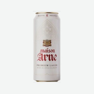 Пиво МЕЙЗОН АРНЕ Лагер 4.8% 430мл ж/б