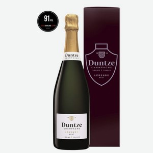 Шампань ДЮНЦ Лежанд CHAMPAGNE Вино Игристое Белое Брют 0.75л