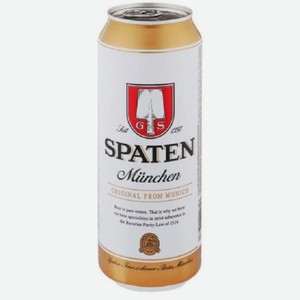 Пиво Шпатен Мюнхен светлое 0.5л