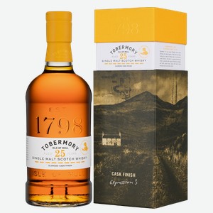 Виски Tobermory Aged 25 Years Oloroso Cask Finish в подарочной упаковке 0.7 л