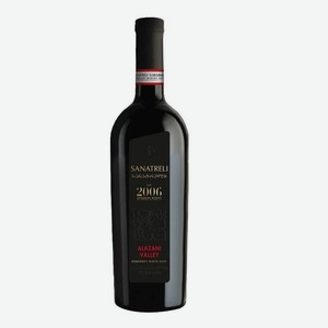 Вино  АЛАЗАНСКАЯ ДОЛИНА  ординарное сортовое полусладкое белое 10% 0,75л SANATRELI (Бадагони)