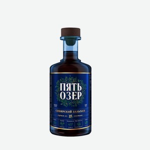 Бальзам  СИБИРСКИЙ. ПЯТЬ ОЗЕР  35% 0,25л