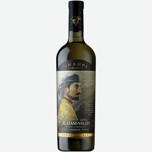 Вино Akauri Alazani-Valley белое полусладкое, 0.75 л