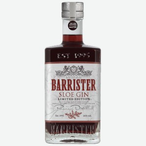 Ликер Barrister Sloe Gin десертный 0,7 л