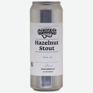 Пиво Salden s Hazelnut Stout темное 0,45 л ж/б