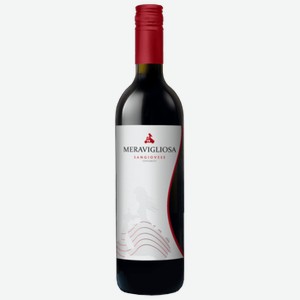 Вино Meravigliosa Sangiovese красное полусладкое 0,75 л