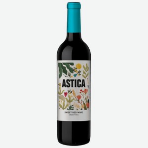 Вино Astica красное сладкое 0,75 л