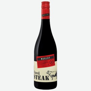 Вино Good Steak Merlot красное сухое 0,75 л