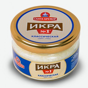 Икра мойвы Санта Бремор в ассорт 180г