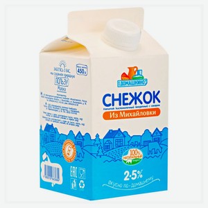 Снежок Домашкино 2,5% 400мл