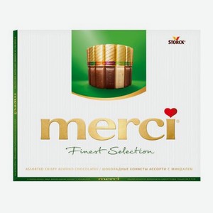Конфеты Мерси ассорти с миндалем 250 г