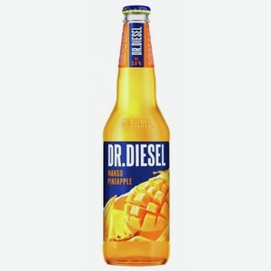 Пивной напиток Dr.Diesel манго-ананас светлый пастеризованный 400 мл