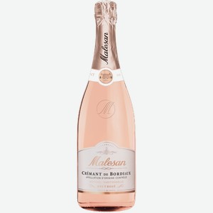 Игристое вино Malesan Cremant de Bordeaux Brut Rose 0.75л