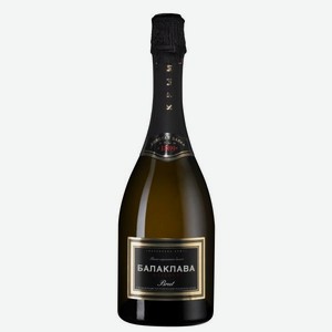 БАЛАКЛАВА RESERVA ЗГУ Крым Российское Игристое Вино Белое Брют 12.5 0.75л