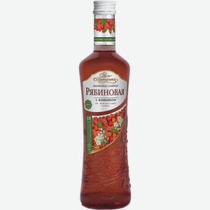 Ликер  Русь Матушка  Рябиновая c коньяком, настойка сладкая, 500 мл