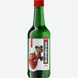 Аперитив Соджу Сибса со вкусом Клубники 14% 0,375л