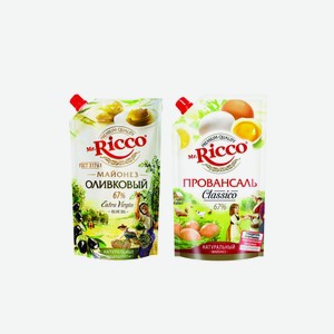 Майонез Mr.Ricco 67% 400мл в ассортименте