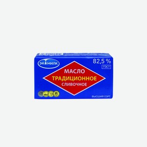 Масло сл.слив.Традиционное 82,5% 180гр Экомилк БЗМЖ