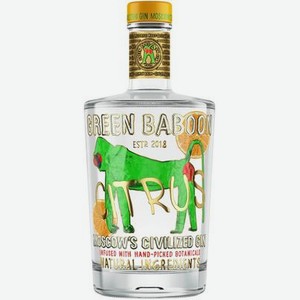 Джин Green Baboon Citrus 40%, 0,7 л