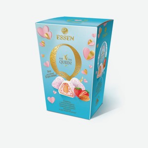 Конфеты Q клубника со Сливками с Миндалем и Кокосом 150 г