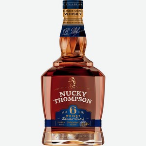 Виски NUCKY THOMPSON Купажированный 6 лет алк.40%, Россия, 0.5 L