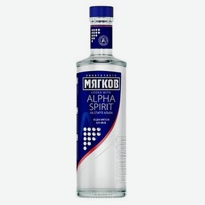 Водка Мягков на спирте Альфа 0.5 л