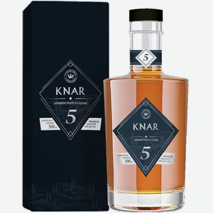 Коньяк Knar Brandy 5 y.o. 0.5л.